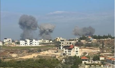 سلسلة غارات إسرائيلية جنوبا.. والجيش الإسرائيلي يُعلن مهاجمة مواقع للحزب