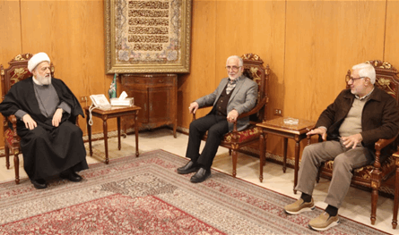 الخطيب عرض مع رئيس جمعية التعليم الديني شؤونا تربوية واستقبل علماء ووفودا شعبية