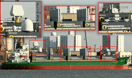 سفينة شحن تتحوّل إلى "ترسانة".. تسريب صور لمنصة صواريخ صينية عائمة