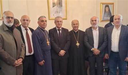 جولة ميلادية من "حزب الله" على المرجعيات الروحية في صيدا 