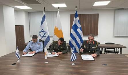 خطة تعاون عسكري ثلاثية بين إسرائيل واليونان وقبرص