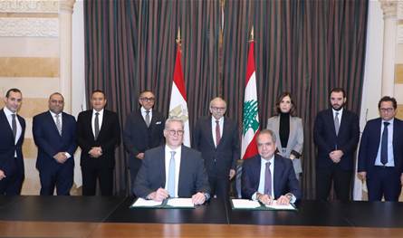 سلام رعى توقيع مذكرة تفاهم مع مصر لتلبية احتياجات لبنان من الغاز الطبيعي المخصص لتوليد الطاقة الكهربائية