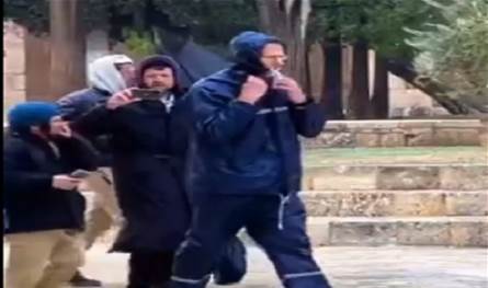 بالفيديو... مستوطنون اقتحموا باحات المسجد الأقصى