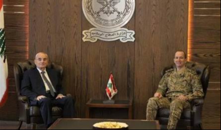 وزير الدفاع بحث مع قائد الجيش أبرز التحديات العسكرية