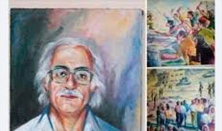 بهية الحريري في جولة على معرض "النظرة الأخيرة على مرسم الفنان محمد علي الخطيب"