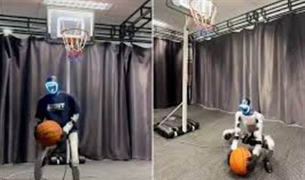 بالفيدو... روبوت يلعب كرة السلة