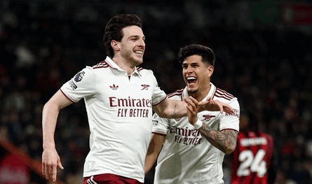 ريمونتادا مثيرة.. أرسنال يقلب الطاولة على بورنموث ويبتعد بالصدارة