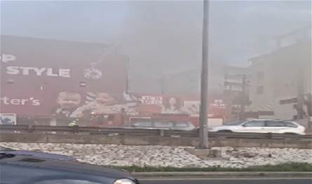 بالفيديو... حريق كبير قبل مفرق غزير - كسروان