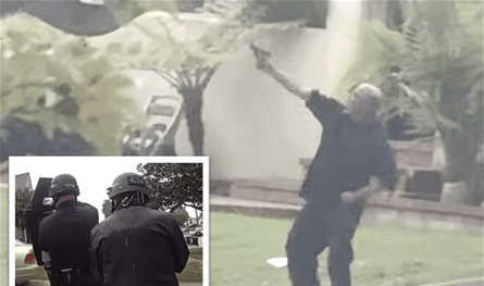 مسلح يطلق النار على مروحية في لوس أنجلوس… وكلب ينهي المواجهة (فيديو)