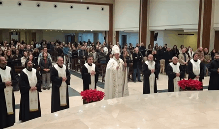 الاباتي رزق ترأس قداس الدنح في دير سيدة اللويزة