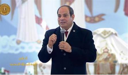 السيسي في قداس عيد الميلاد: الوحدة الوطنية المصرية خط أحمر ورسالة طمأنة للشعب