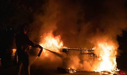 احتراق منزل في صيدا القديمة نتيجة ماس كهربائي