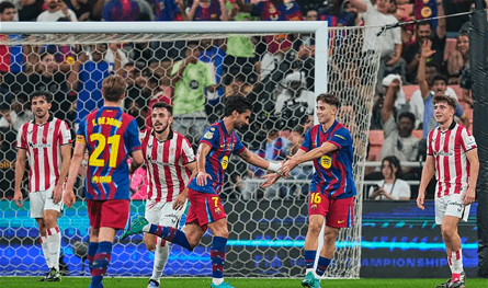 برشلونة يستمتع بأجواء جدة الساحرة.. ويسحق أتلتيك بلباو