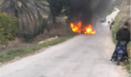 بالفيديو.. استهداف سيارة في زيتا جنوب لبنان 