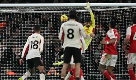 تعادل سلبي يحسم مواجهة أرسنال وليفربول في الدوري الإنجليزي