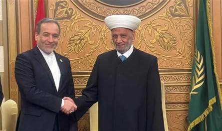 لقاء دريان - عراقجي في دار الفتوى... وبحث في الأوضاع العامة