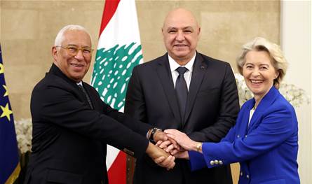 الرئيس عون دعا أوروبا الى الزام إسرائيل احترام اتفاق وقف الاعمال العدائية