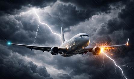 قبل هبوطها في مطار بن غوريون.. صاعقة تضرب طائرة فريق إسرائيلي في الأجواء