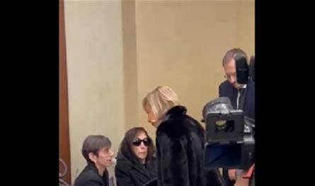 بالفيديو... اللبنانيّة الأولى قدّمت واجب العزاء للسيّدة فيروز