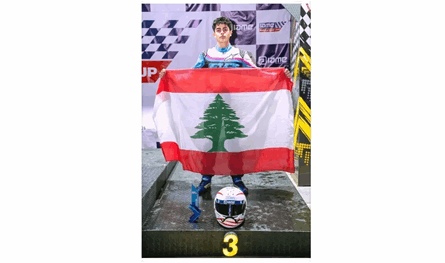 سائق كارتينغ لبناني يحرز أول تتويج دولي في الإمارات