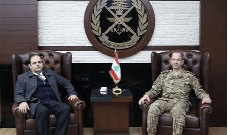 قائد الجيش استقبل النائبين مطر وناصر