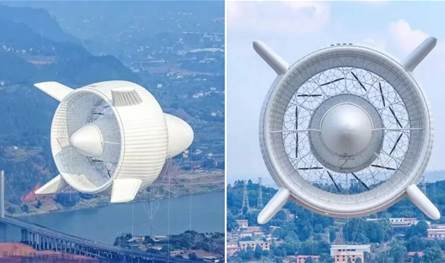 الصين تطلق أول منطاد هوائي مولّد للطاقة الريحية