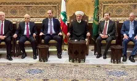 دريان استقبل كتلة "التوافق الوطني" وأكد على دعم التعايش والسلم الأهلي