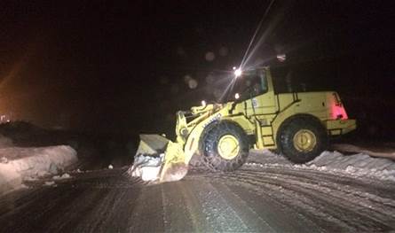 بسبب الجليد.. طريق ترشيش - زحلة مقفلة