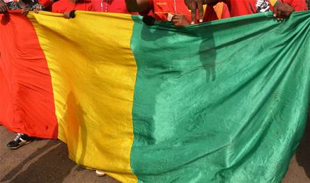 وفد الجالية اللبنانية في غينيا يهنئ الرئيس دومبويا بانتخابه