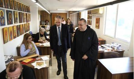 مارتينوس يزور ويُكرّم في المعهد الفني الأنطوني في الدكوانة