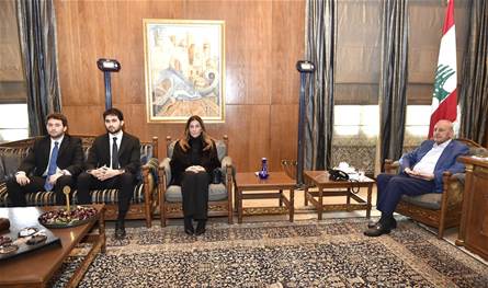 بري استقبل عائلة النائب الراحل غسان سكاف