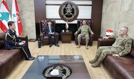 يكل التقي السفير الياباني والنائبين الخير وحبشي