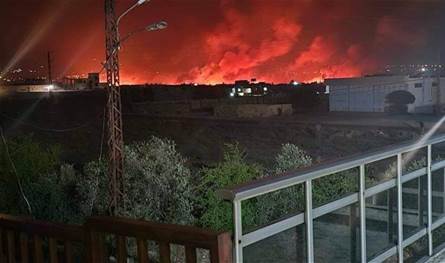 بالفيديو.. هذا ما وثقته كاميرات المراقبة للغارات عند الحدود اللبنانية - السورية