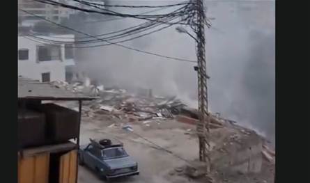 بالفيديو: دمار كبير جراء الغارات الإسرائيلية على بلدة قناريت