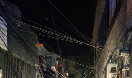 إنهيار مبنى سكني في القبّة 