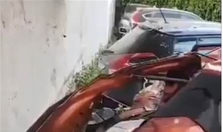 لبنان – في الحمرا.. سقوط صاروخ أثناء رمي مناشير الورق (فيديو)