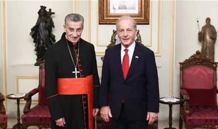 عيسى من بكركي: الولايات المتحدة يهمها أن يعمّ السلام في لبنان