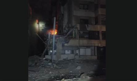 لبنان – أضرار كبيرة جراء الغارات الإسرائيلية التي استهدفت الضاحية الجنوبية ليلاً