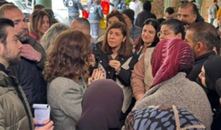 وزيرة السياحة تفقدت أحوال النازحين في مدرستي سن الفيل الأولى وبرج حمود الثالثة