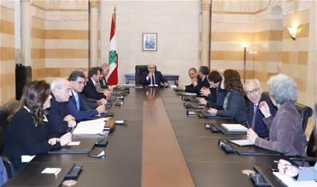 انعقاد اللقاء الوزاري الدوري في السرايا لمتابعة خطة الاستجابة لمتطلبات النزوح والإغاثة