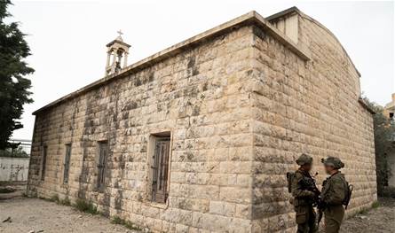 الجيش الإسرائيلي في محيط كنيسة الخيام.. هذا ما زعم وجوده هناك (صور وفيديو)