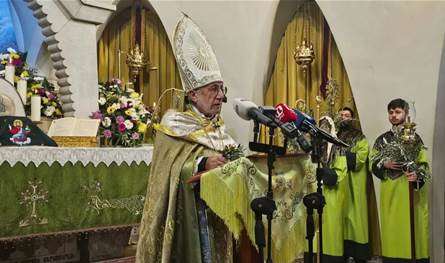 ميناسيان في أحد الشعانين: لتجديد الإيمان والوقوف إلى جانب المتألّمين في لبنان