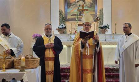 قداس ورتبة الشعانين في أبرشية صيدا للموارنة