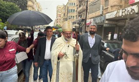 قداس أحد الشعانين والزياح في أبرشية طرابلس المارونية