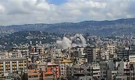 بالفيديو... غارة عنيفة على الضاحية الجنوبيّة