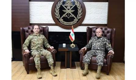قائد الجيش التقى المدير العام لأمن الدولة وعدداً من النواب