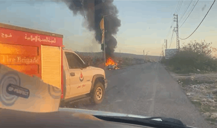 بالفيديو.. استهداف سيارة جنوبًا