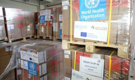 عبر "المصنع".. وصول المساعدات الطبية لـ"الصحة العالمية"