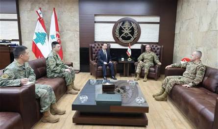 تعزيز العلاقات العسكرية بين لبنان والصين على جدول أعمال لقاءات هيكل