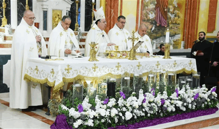 الورشا ترأس  قداس خميس الأسرار – عيد تأسيس سرّ الكهنوت في كاتدرائية سيّدة العطايا